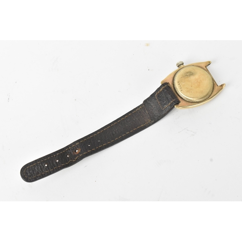 3 - A Rolex Oyster Chronometer, manual-wind, gents, 9ct gold wristwatch, circa 1935, the dial with Arabi... 