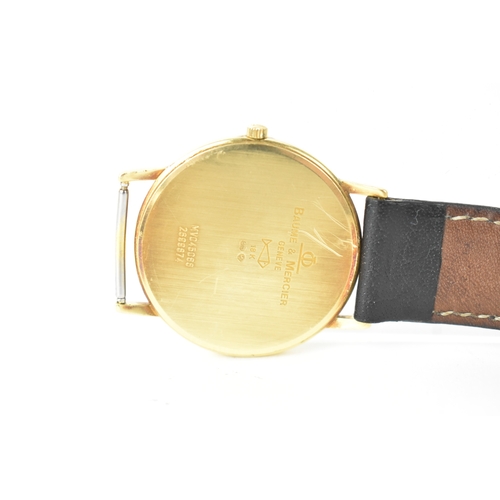 36 - A Baume & Mercier Genève Classima, quartz, gents, 18ct yellow gold wristwatch, circa 1990s, referenc... 