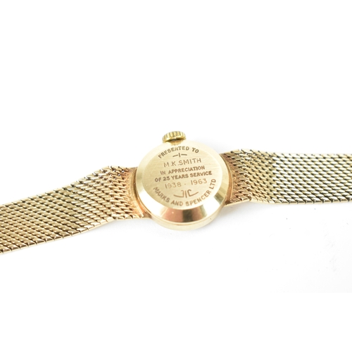 43 - A Longines, manual wind, ladies, 9ct yellow gold wristwatch, circa 1960s, the circular silvered dial... 