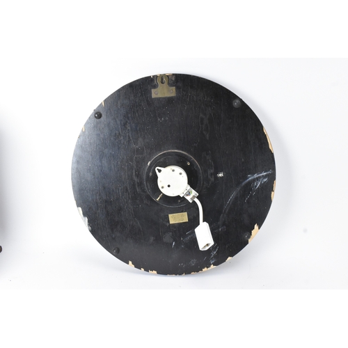 48 - A mid-20th century Smiths electric ‘Zodiac’ wall clock, the circular dial with red baton numerals an... 