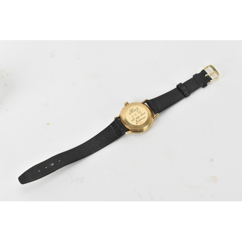 9 - An Omega De Ville, automatic, gents, 9ct gold wristwatch, circa 1970s, the silvered dial with applie... 