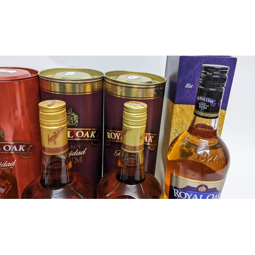 A group of boxed Royal Oak Trinidadian rums, comprising: 5 bottles of ...