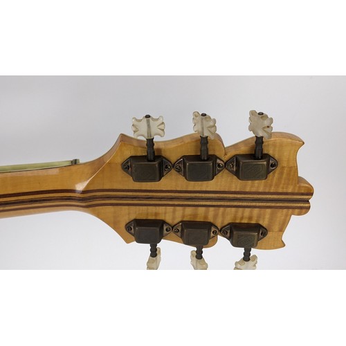 147 - A vintage Golden Hofner guitar, thin model, made in Germany, model No1 from Bert Weedon's collection... 