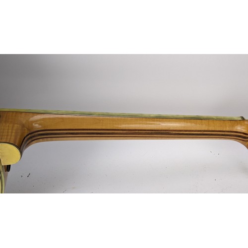 147 - A vintage Golden Hofner guitar, thin model, made in Germany, model No1 from Bert Weedon's collection... 