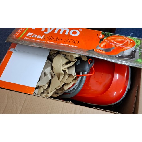 A Flymo Easy Glide 330 lawnmower in original box, appears un-used ...