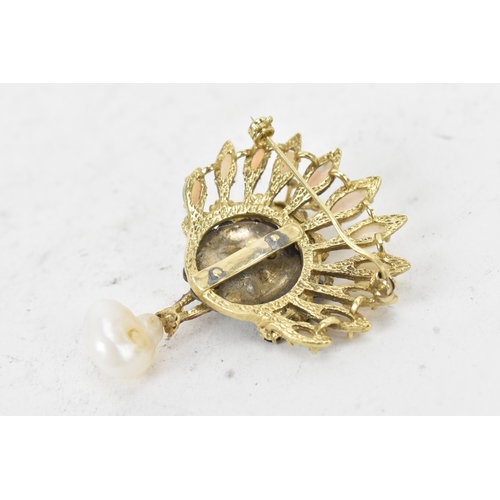 brooch unmarked gold vintage jewelry