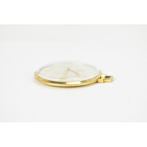 56 - A J.W Benson 9ct gold open face pocket watch, the silvered dial having baton hour markers and gilt h... 