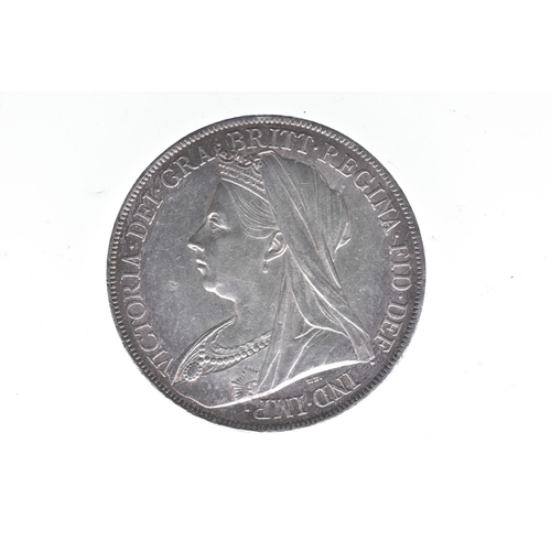 27 - United Kingdom - Victoria (1837-1901), 1899 LXII Silver Crown, About Extremely Fine, signs of cleani... 
