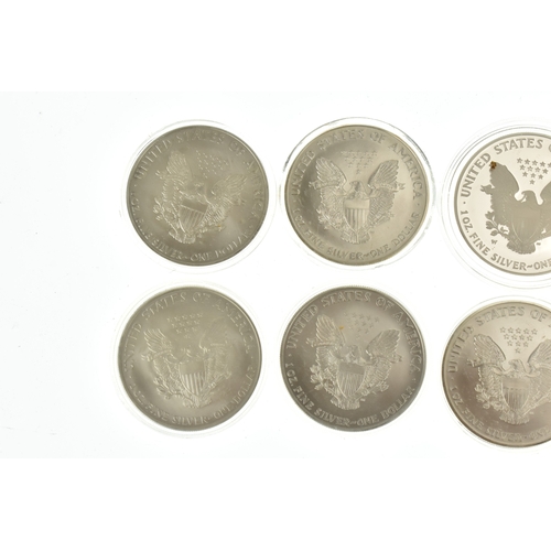60 - United States of America, eight Liberty 1oz Fine Silver One Dollar coins
If there is no condition re... 