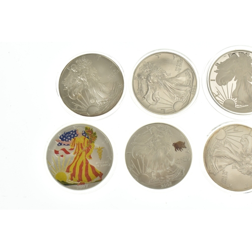 60 - United States of America, eight Liberty 1oz Fine Silver One Dollar coins
If there is no condition re... 