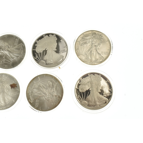 60 - United States of America, eight Liberty 1oz Fine Silver One Dollar coins
If there is no condition re... 