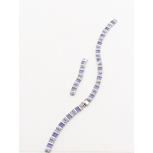 47 - ** THIS LOT HAS BEEN WITHDRAWN** A 9ct white gold and tanzanite tennis bracelet A/F, 9g
Location:C2
... 