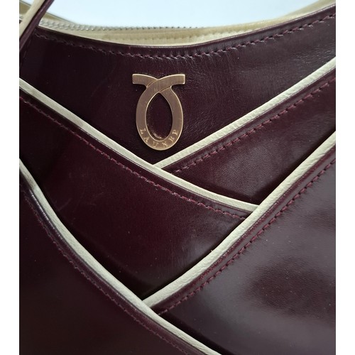 11 - Launer- A vintage British chocolate brown leather shoulder bag, 10