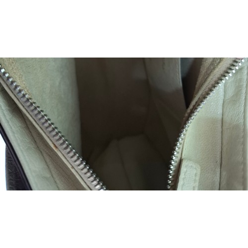 11 - Launer- A vintage British chocolate brown leather shoulder bag, 10