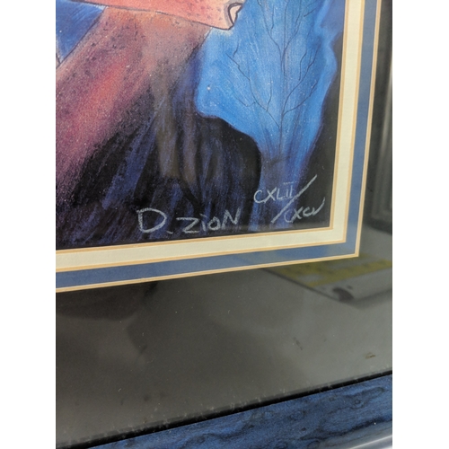 27 - David Zion (born 1958), a limited edition lithograph, no. 143/195 (CXLIII/CXCV), titled “Night Fall”... 