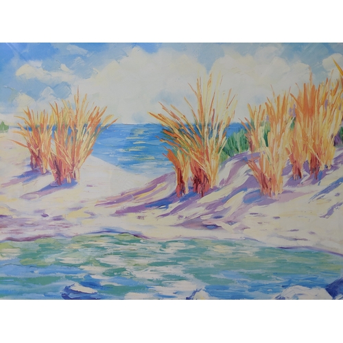 28 - Adam, a limited edition lithograph, no. 109/140, titled “La Playa Arenosa”, bearing an indistinct si... 