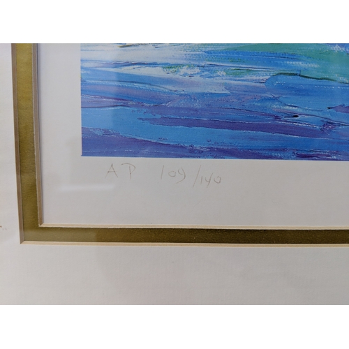 28 - Adam, a limited edition lithograph, no. 109/140, titled “La Playa Arenosa”, bearing an indistinct si... 