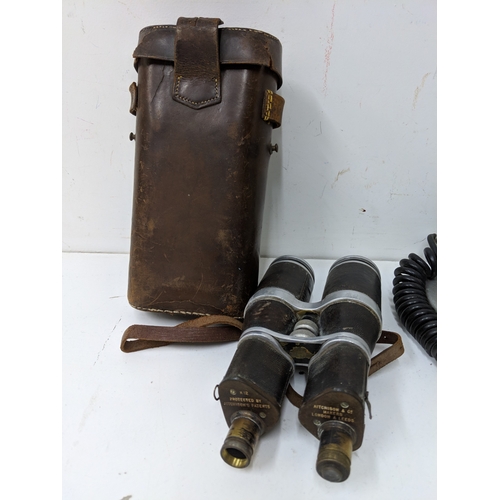3 - A pair of Aitchison & Co binoculars and a microscope, both from an early/mid 20th century
Location:1... 