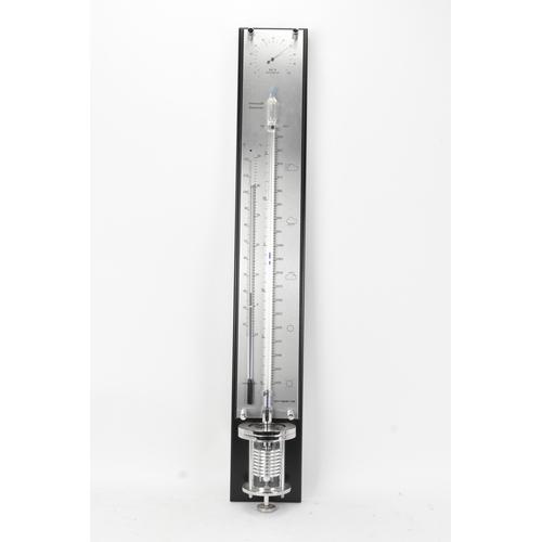 143 - A Dingens 'The Innovacelli' wall barometer, with two scaled tubes and sliding indicator, with origin... 