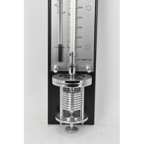 143 - A Dingens 'The Innovacelli' wall barometer, with two scaled tubes and sliding indicator, with origin... 