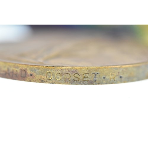 151 - A WW1 two medal campaign group named to 31784 Pte F.Callard Dorest Regiment, and WW1 Victory medal n... 