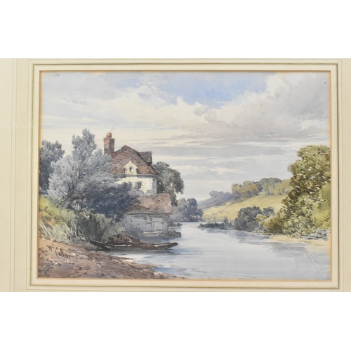 173 - William Callow RWS (1812-1908) A watercolour depicting a riverside view, signed to the lower left co... 