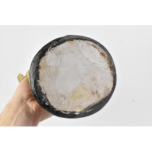 177 - An early/mid 20th century polychrome-painted plaster figure, depicting the Madonna and Child, both w... 