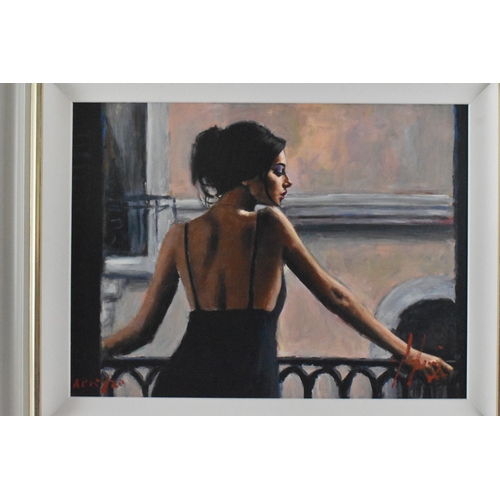 23 - Fabian Perez – ‘Balcony at Buenos Aires VI’, artist proof print 20/20 hand embellished giclée canvas... 
