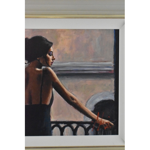 23 - Fabian Perez – ‘Balcony at Buenos Aires VI’, artist proof print 20/20 hand embellished giclée canvas... 