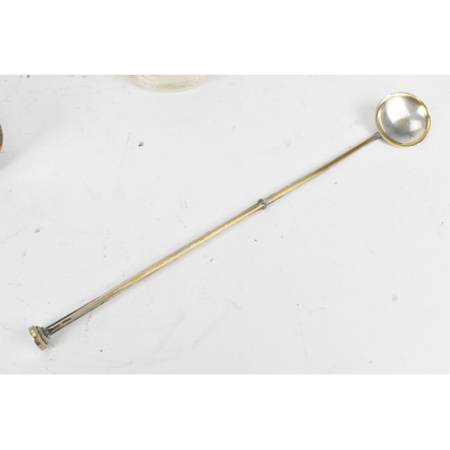 43 - An Art Deco French silver-plated 'The Barman' cocktail shaker, of tapering form with a stepped lid, ... 