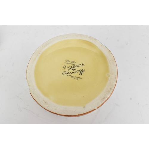 44 - An early twentieth century Newport Pottery Clarice Cliff 'Gay Day' pattern lidded honey pot, with ha... 