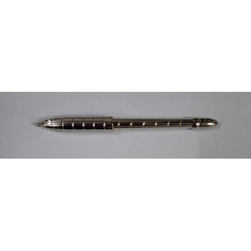 8 - Louis Vuitton- A mini Bille Bleu ball point pen 9cm long together with refill and branded packaging.... 