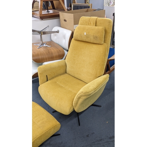 13 - A modern retro style swivel armchair and a matching footstool Location: A4B
If there is no condition... 
