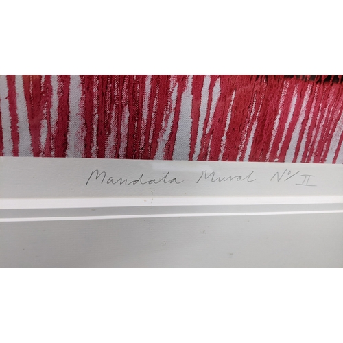 21 - Gavinder Nazran (1964-2008) - A signed limited edition print entitled Mandala Mural No.2 p/p 1/10, 9... 