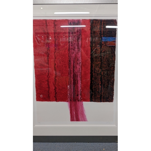 22 - Gavinder Nazran (1964-2008) - A signed limited edition print entitled Devotion 63/395, 64 x 82cm fra... 