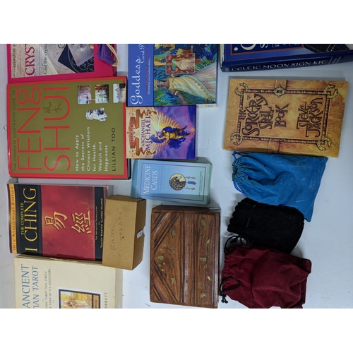 4 - A mixed lot to include a Crystal wisdom kit, a book on Feng Shui, the complete I Ching, an understan... 
