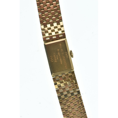 27 - A Girard-Perregaux retailed by Garrard, manual wind, ladies 9ct gold wristwatch, the dial with appli... 