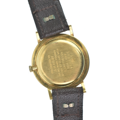 29 - A Cortebert, manual wind, gents, 9ct gold wristwatch, circa 1960s, the dial having baton markers and... 