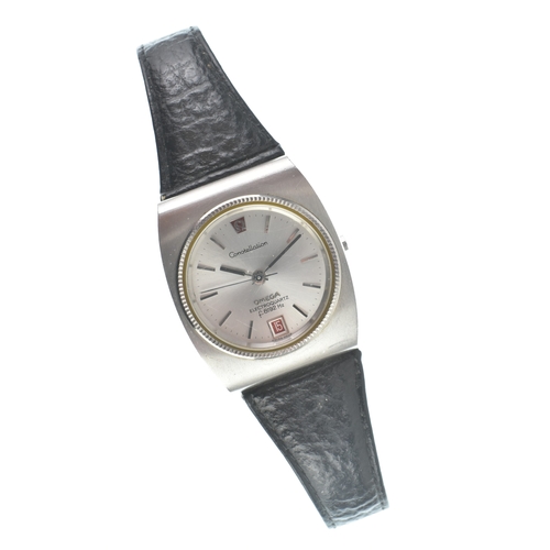 31 - A Omega Constellation Electroquartz f8192 Hz, gents stainless steel wristwatch, circa 1970s, the sil... 
