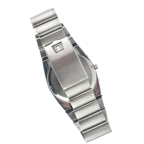 32 - A Omega Constellation Megaquartz 32 KHz, gents stainless steel wristwatch, circa 1970s, the silvered... 