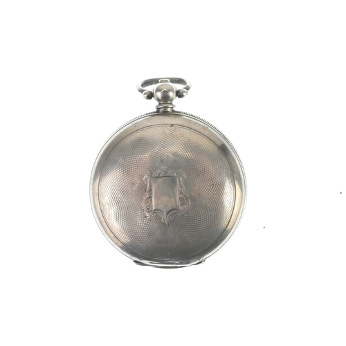 46 - A 19th century Swiss Billodes silver hunter-cased  full hunter pocket watch, made for the Turkish ma... 