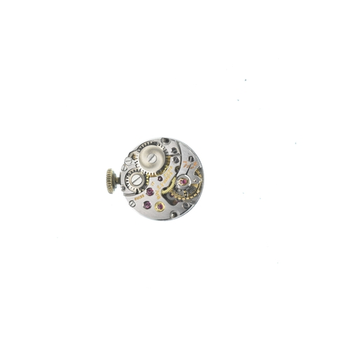 47 - A Rolex Precision, manual wind, ladies, 9ct gold wristwatch, the silvered dial with applied gilt bat... 