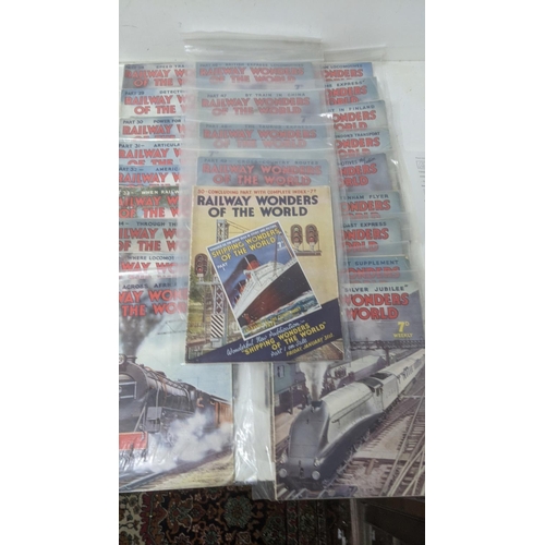 56 - Railway Wonders of the World, magazines in 50 parts, all in protective sleeves
Location: A3F
If ther... 