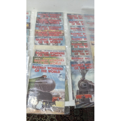 56 - Railway Wonders of the World, magazines in 50 parts, all in protective sleeves
Location: A3F
If ther... 
