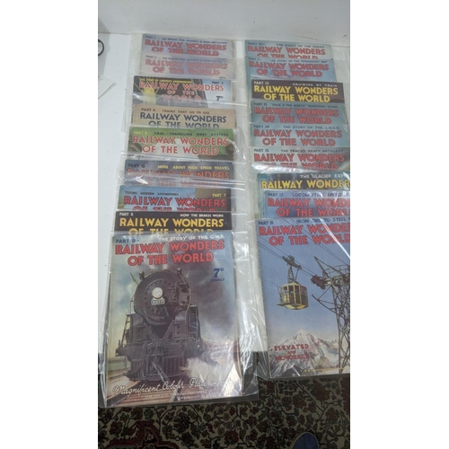 56 - Railway Wonders of the World, magazines in 50 parts, all in protective sleeves
Location: A3F
If ther... 