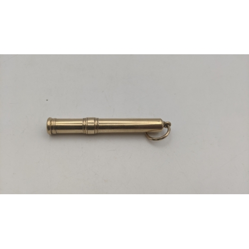 51 - A vintage S Mordan and Co gold cased propelling pencil weighing 10.2g
Location: CAB
If there is no c... 