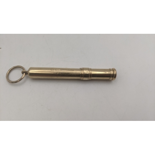 51 - A vintage S Mordan and Co gold cased propelling pencil weighing 10.2g
Location: CAB
If there is no c... 