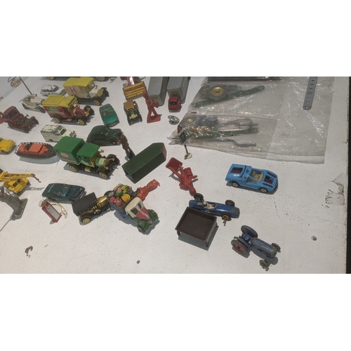 Vintage toys to include a Matchbox Merryweather fire engine, a Triang ...
