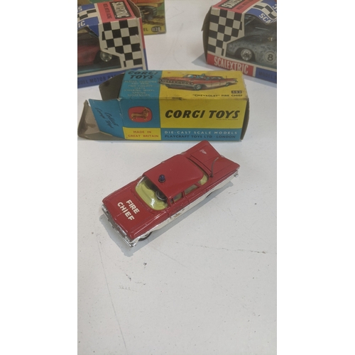 71 - Vintage boxed toys to include a Corgi 1128 Priestman Cuffing Shovel, a Scalextric C69 Ferrari GT wit... 