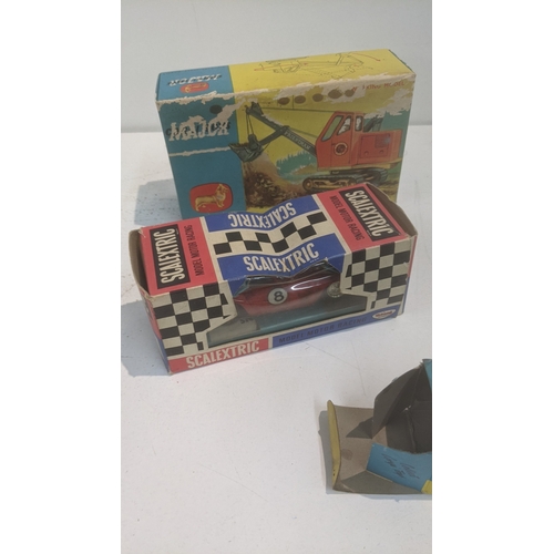 71 - Vintage boxed toys to include a Corgi 1128 Priestman Cuffing Shovel, a Scalextric C69 Ferrari GT wit... 